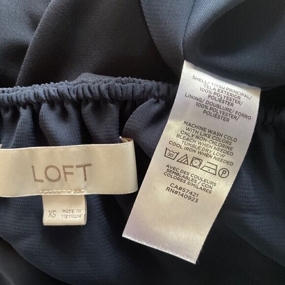 LOFT Dark Blue Layered Camisole Tank Top XS - Picture 6 of 6